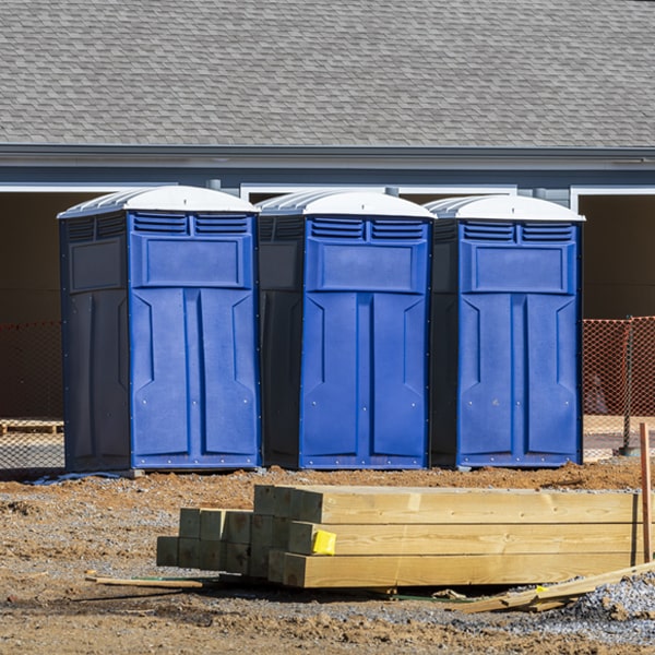 what is the maximum capacity for a single portable restroom in Palmerdale AL